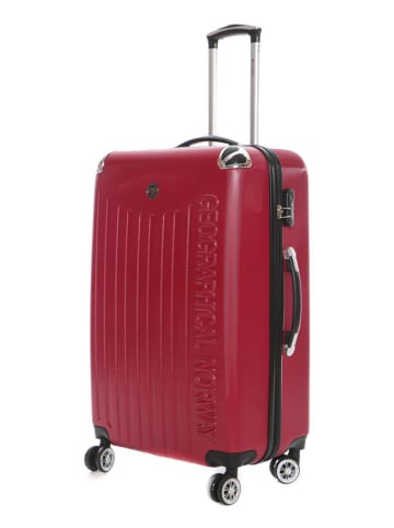 Geographical Norway Walizka "Softless" w kolorze czerwonym - 34 x 52 x 21 cm