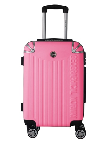 Geographical Norway 3tlg. Hardcase-Trolleyset "Softless" in Rosa