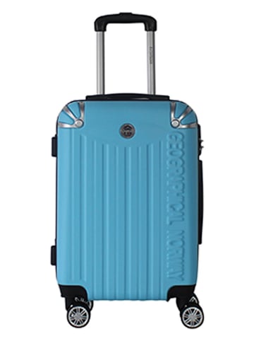 Geographical Norway 3tlg. Hardcase-Trolleyset "Softless" in Hellblau