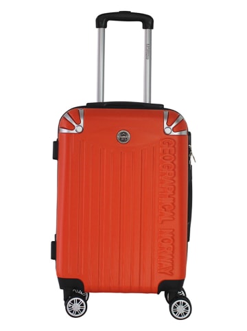 Geographical Norway 3tlg. Hardcase-Trolleyset "Softless" in Orange