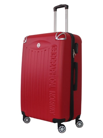 Geographical Norway 3tlg. Hardcase-Trolleyset "Softless" in Rot
