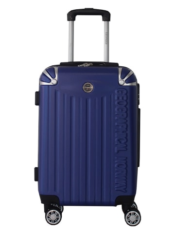 Geographical Norway 3tlg. Hardcase-Trolleyset "Softless" in Blau