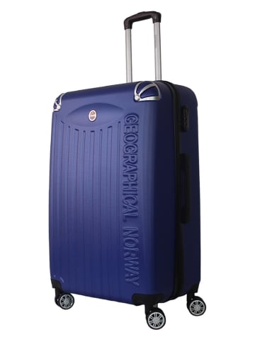 Geographical Norway 3tlg. Hardcase-Trolleyset "Softless" in Blau