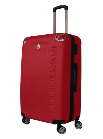 Geographical Norway 5tlg. Hardcase-Trolleyset "Salomun" in Rot