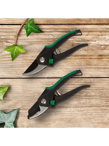 Garden Hero Nożyce ogrodowe (2 szt.) w kolorze czarno-zielonym - dł. 20 cm