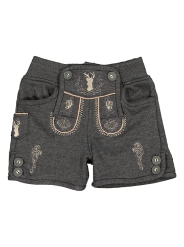 Isartrachten Sweatshorts in Anthrazit