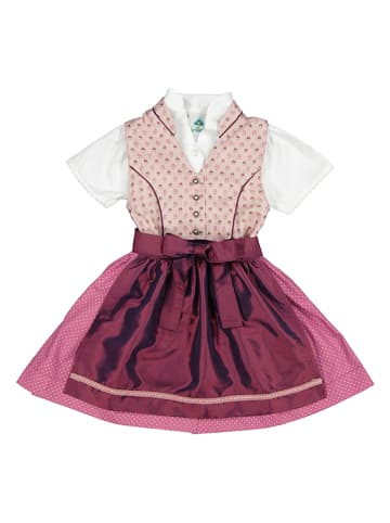 Isartrachten Dirndl in Beere/ Rosa