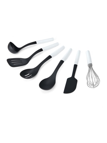 KitchenAid 6tlg. Küchenhelfer-Set in Schwarz/ Weiß