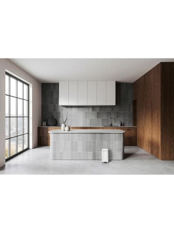 Fackelmann Pedaalemmer "London" wit - 6 l