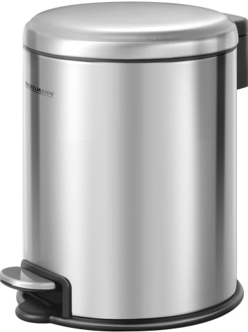Fackelmann Pedal-Abfallsammler "Milano" in Silber - 3 l