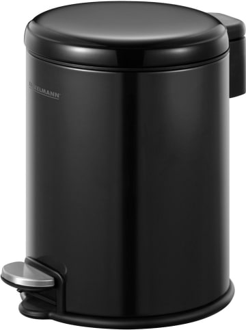 Fackelmann Pedal-Abfallsammler "Milano" in Schwarz - 3 l