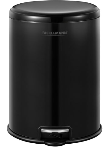 Fackelmann Pedal-Abfallsammler "Milano" in Schwarz - 3 l