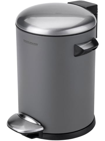 Fackelmann Pedal-Abfallsammler "Paris" in Grau - 3 l