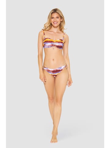Rösch Bikini-Oberteil in Aubergine/ Orange