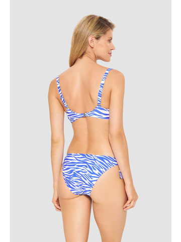Rösch Bikini-Oberteil in Blau/ Weiß