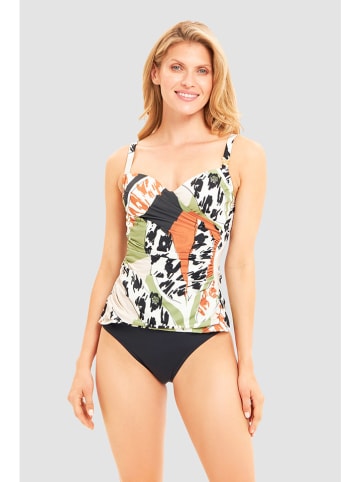 Féraud Tankini in Creme/ Schwarz/ Grün