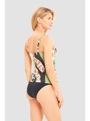 Féraud Tankini in Creme/ Schwarz/ Grün
