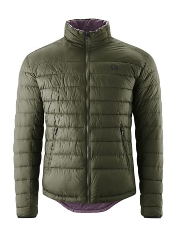 Gonso Wende-Jacke in Khaki/ Lila