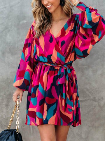LA Angels Kleid in Pink/ Bunt