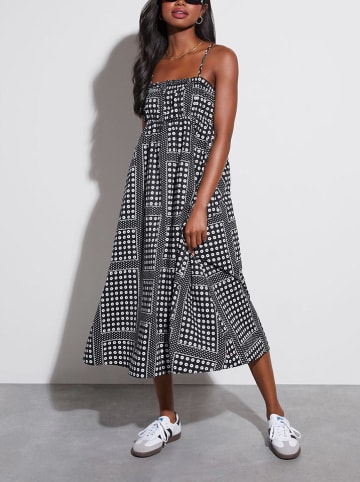 Milan Kiss Jurk zwart/wit