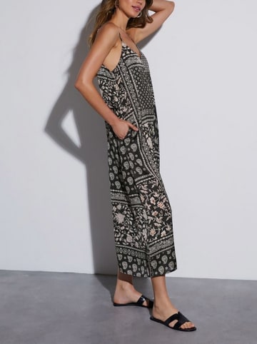 Milan Kiss Jumpsuit in Schwarz/ Creme