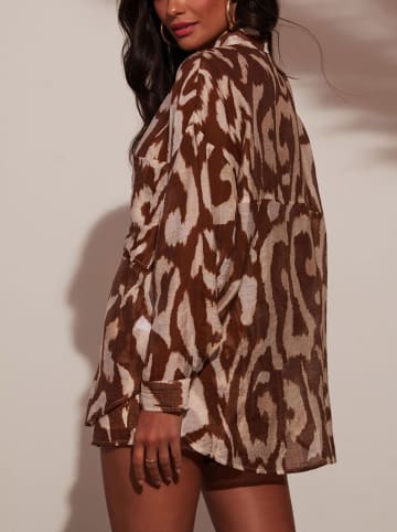 Milan Kiss Blouse bruin/crème