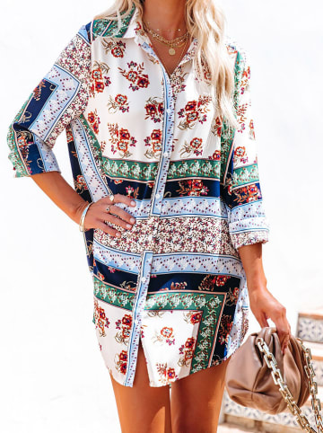Milan Kiss Kleid in Weiß/ Bunt