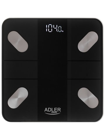 Adler Europe Personenwaage "AD 8186" in Schwarz - 180 kg