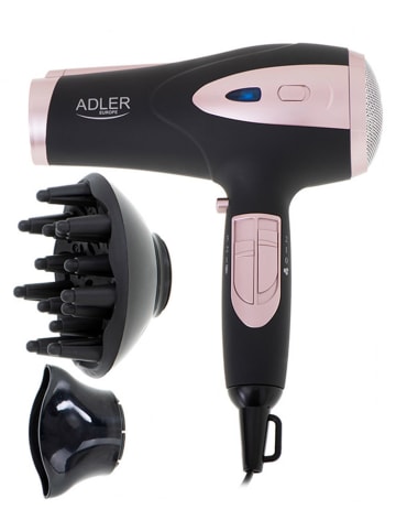 Adler Europe Suszarka "AD 2248" w kolorze czarno-jasnoróżowym do włosów