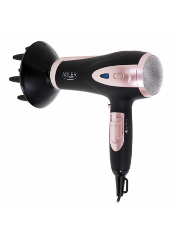Adler Europe Suszarka "AD 2248" w kolorze czarno-jasnoróżowym do włosów