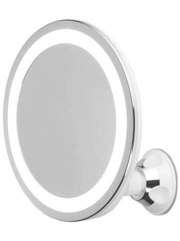 Adler Europe LED-Badezimmerspiegel "AD 2168" in Silber - Ø 20 cm