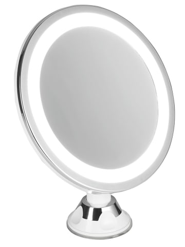 Adler Europe LED-Badezimmerspiegel "AD 2168" in Silber - Ø 20 cm