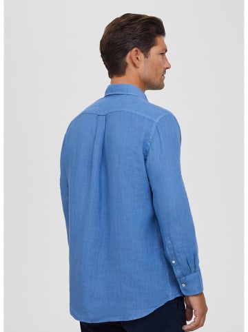 Façonnable Leinen-Hemd in Blau