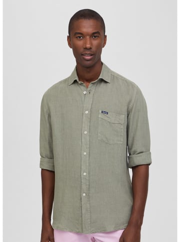 Façonnable Linnen blouse kaki