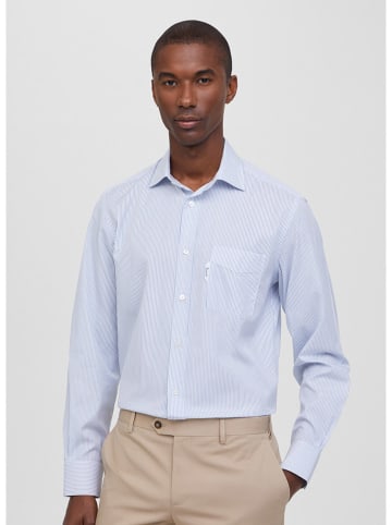 Façonnable Blouse wit/blauw