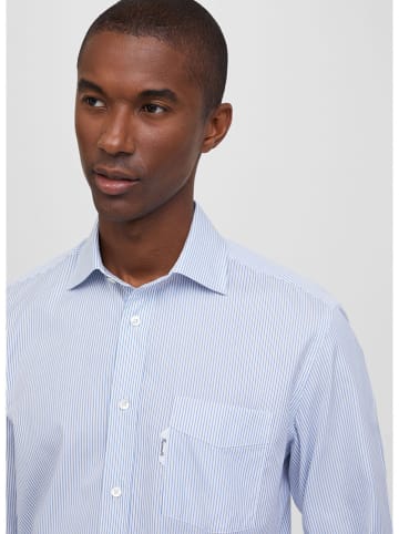 Façonnable Blouse wit/blauw