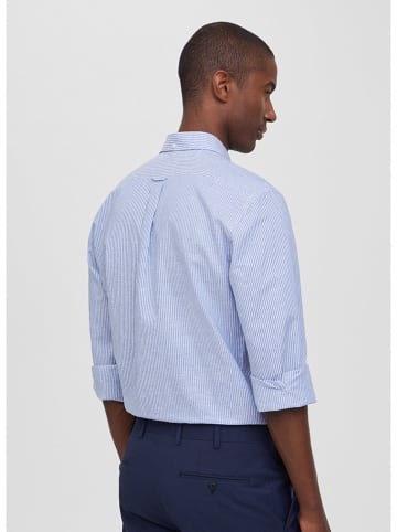Façonnable Blouse lichtblauw/wit
