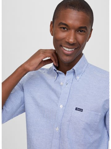 Façonnable Blouse lichtblauw/wit