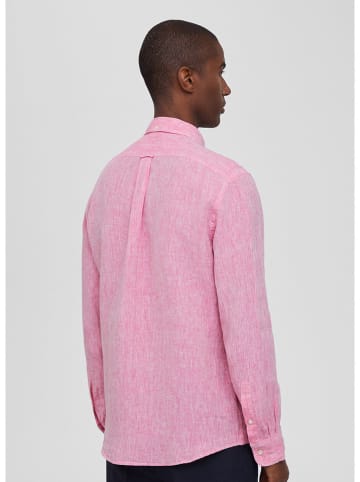 Façonnable Leinen-Hemd in Rosa