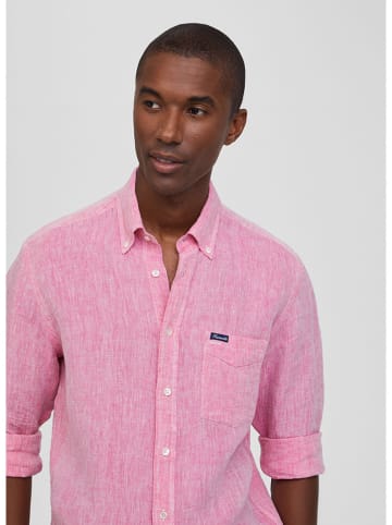 Façonnable Leinen-Hemd in Rosa