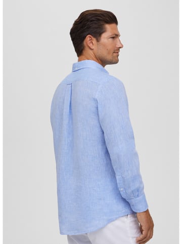 Façonnable Linnen blouse lichtblauw