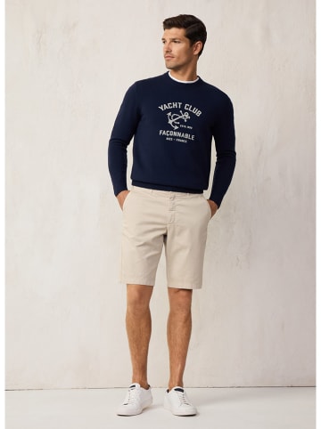 Façonnable Wollen trui donkerblauw