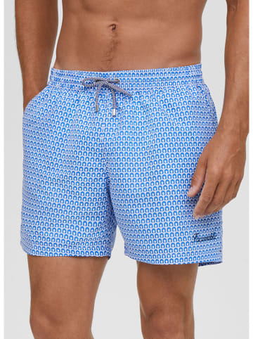 Façonnable Badeshorts in Blau/ Weiß