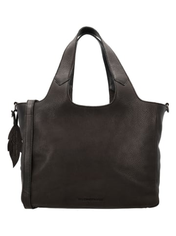 HIDE & STITCHES Leren handtas bruin - (B)34 x (H)28 x (D)15 cm