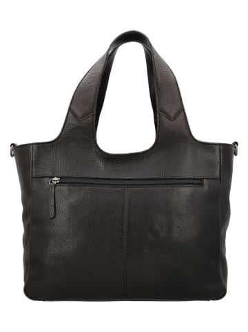 HIDE & STITCHES Leren handtas bruin - (B)34 x (H)28 x (D)15 cm