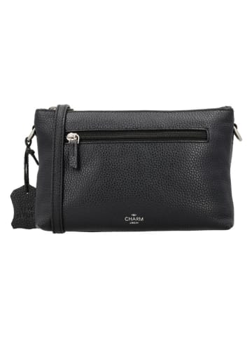 Charm Leren schoudertas zwart - (B)22 x (H)14 x (D)7 cm