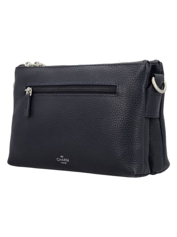 Charm Leder-Umhängetasche in Dunkelblau - (B)22 x (H)14 x (T)7 cm