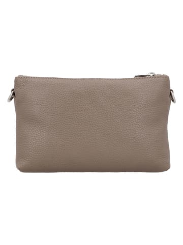 Charm Leder-Umhängetasche in Taupe - (B)22 x (H)14 x (T)7 cm