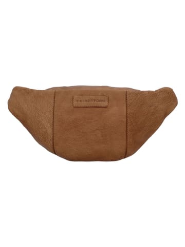 HIDE & STITCHES Leren borstbuidel lichtbruin - (B)36 x (H)17 x (D)6 cm