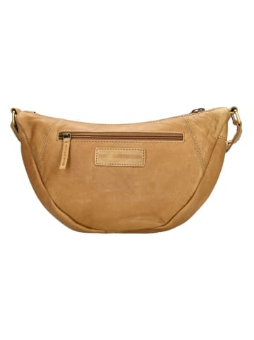 HIDE & STITCHES Leren schoudertas lichtbruin - (B)31 x (H)17 x (D)9 cm